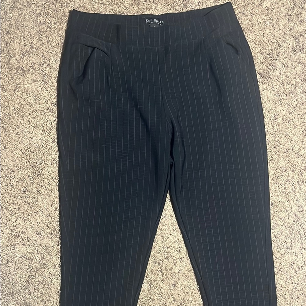 Black Pinstripe women’s dress Pants
